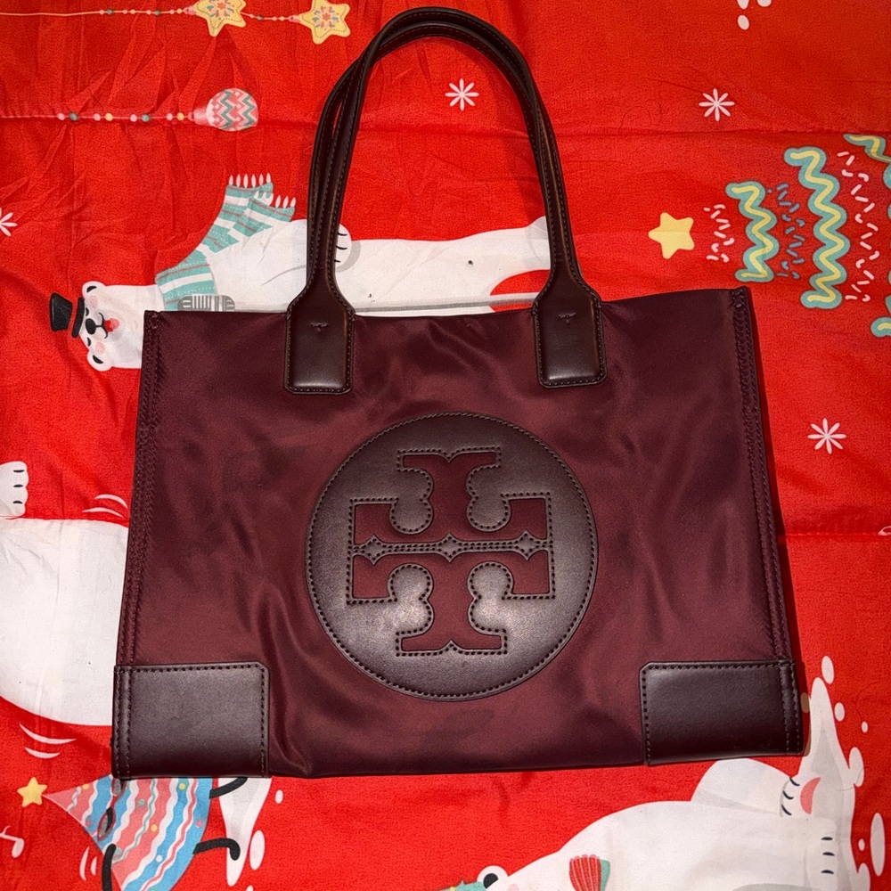 Tory Burch Burgundy Tote Bag